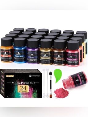 Mica Powder Set — Multi-Color 24-Color Kit